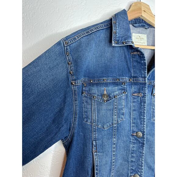 Kate Spade New York Broome Street Oversized Denim Jacket XS NWT - Picture 5 of 9